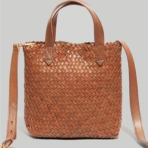 Madewell Small Transport Crossbody: Woven Leather Edition